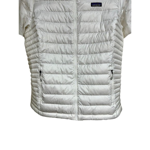 Patagonia Down Sweater Hoody Jacket Birch White Women’s Size XL - Picture 6 of 11